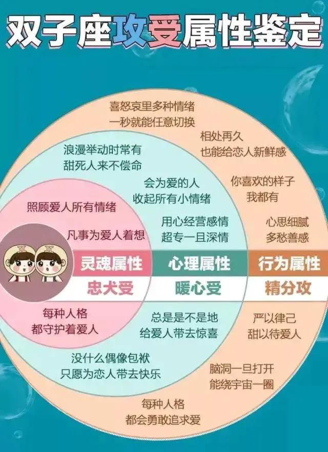 十二星座攻受属性明细表
