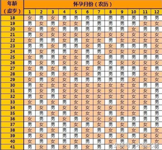 1分钟快速测算出宝宝性别，话说很准哦