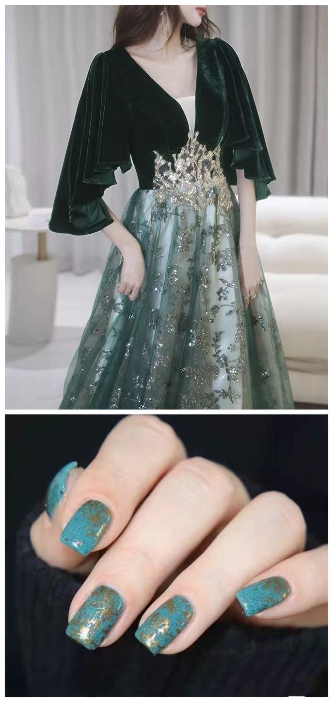十二星座年会礼服美甲穿搭来了
