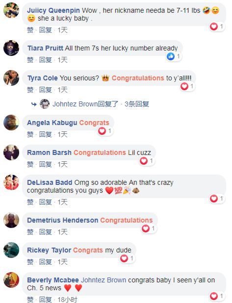 命中注定？这个女娃7月11日晚7点11分出生，体重7磅11盎司