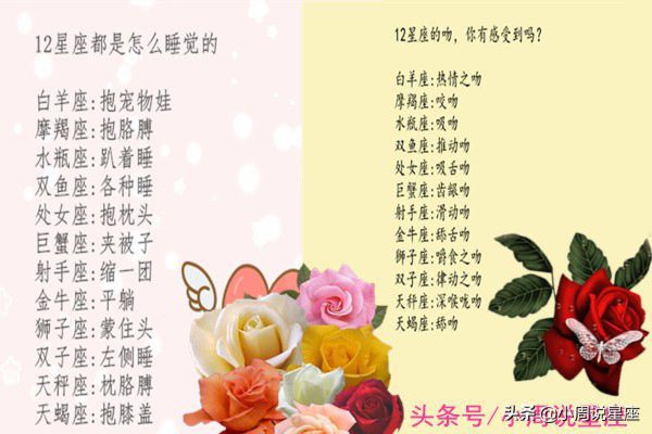 十二星座的吻，你有感受到吗
