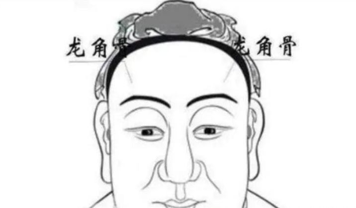 日月角骨很明显的人图片多吗,日月龙虎骨厉害还是龙角骨