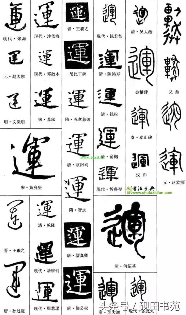 每日一字：运（1087）