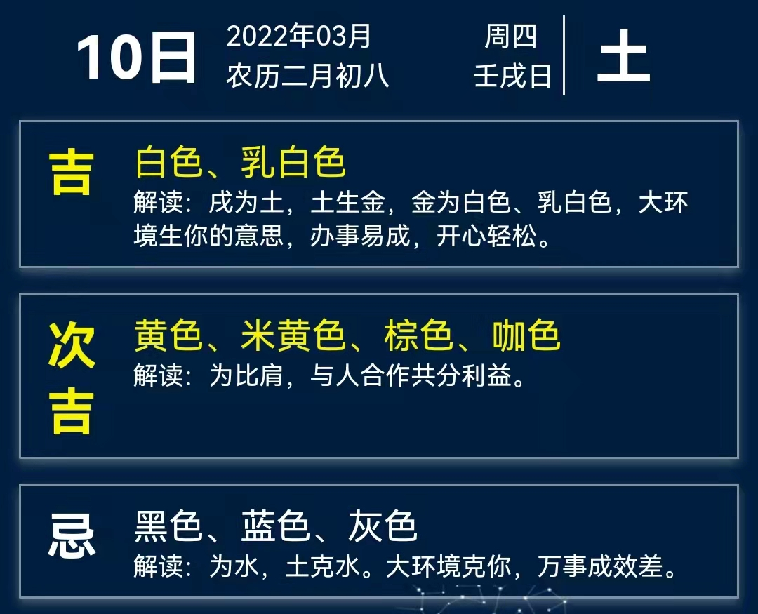 五行穿衣2022年5月30日指南,每日五行穿衣指南