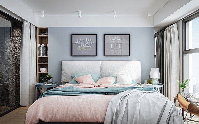 卧室大于20方风水破解图，卧室大不聚气如何化解