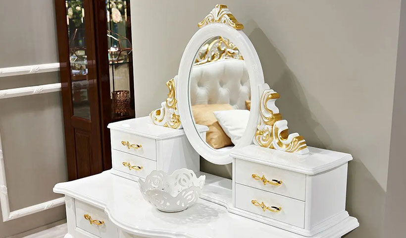 梳妆台怎么摆放风水好图片，梳妆台与床的摆放图