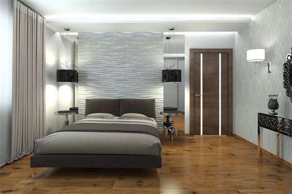 客房床的摆放位置，客房摆设和布置