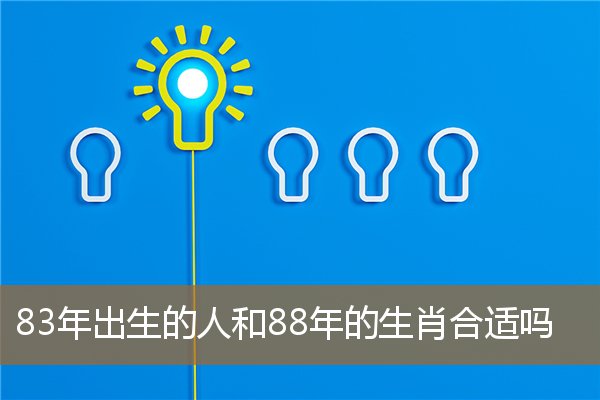 88年与83年的合适吗，8号人和9号人怎么相处