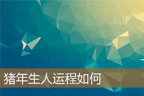 猪年生人运程如何看（属猪一生的命运详解）