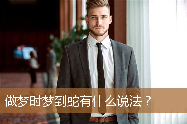 做梦时梦到蛇有什么说法吗（睡梦中梦见蛇有什么说法）