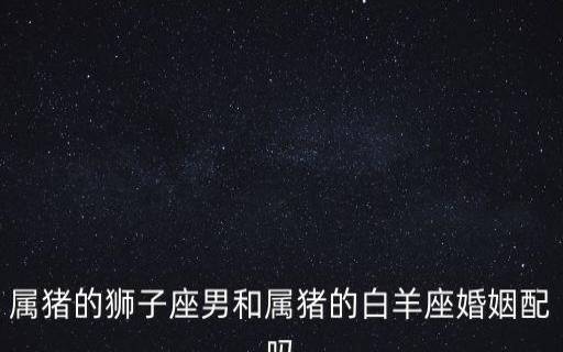 属猪狮子座的致命弱点