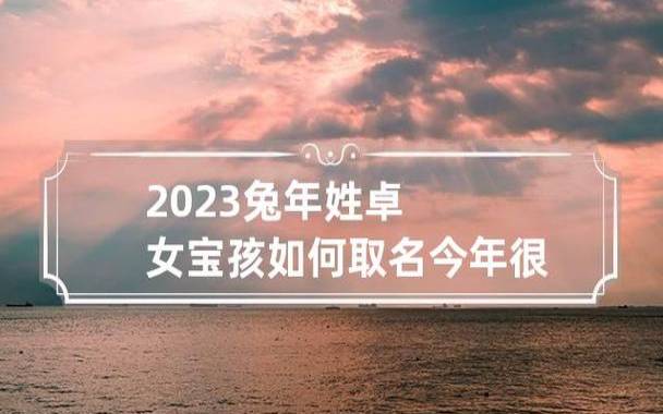 2023新生女婴儿取名,女宝宝名字大全 2023新生女婴儿取名,女宝宝名字大全