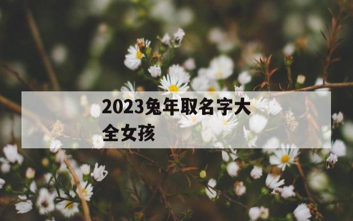 2023年宝宝名字大全,2023年孩子取名字推荐 2023年宝宝名字大全,2023年孩子取名字推荐