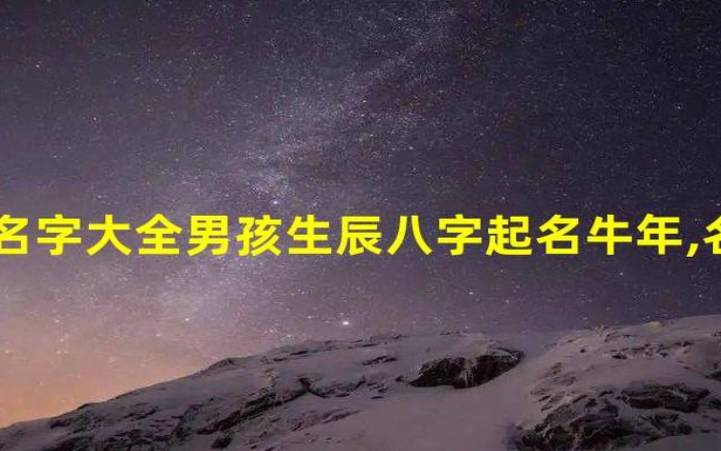 取名字大全男孩生辰八字起名,看八字起名 取名字大全男孩生辰八字起名,看八字起名