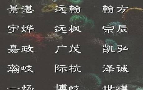 瑞字最佳组合男孩名字