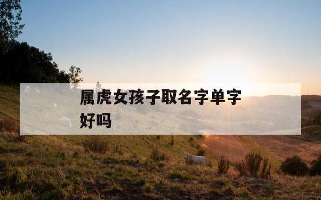 寓意好的女孩名字单字