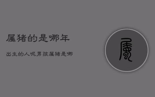 姓古男孩名字属猪2019好听的