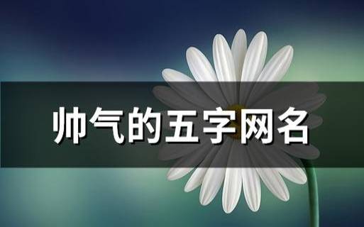 男生网名好听帅气