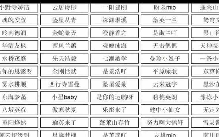 霸气的女生名字