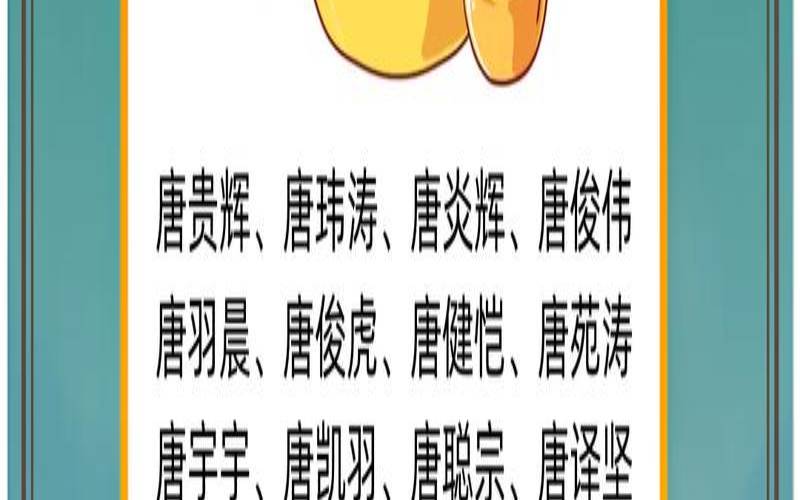 唐取名字大全女孩名字大全（女孩姓唐取名字大全）