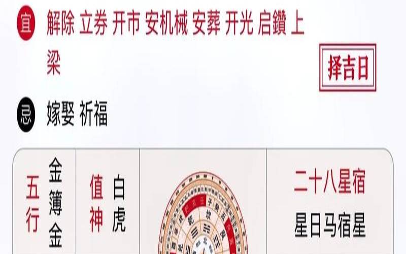 农历2020年全年黄道吉日（黄历万年历吉日吉时）