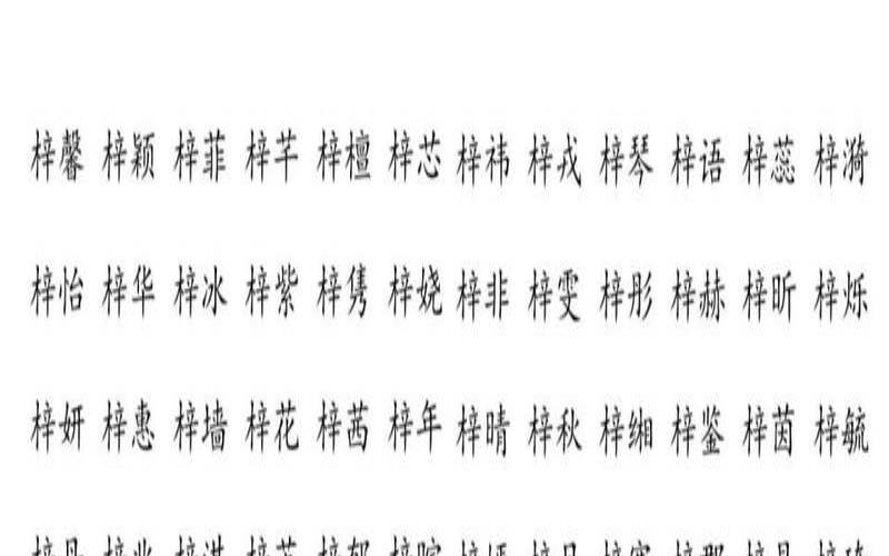 2020年带梓的女孩名字（女孩带梓好听名字大全）