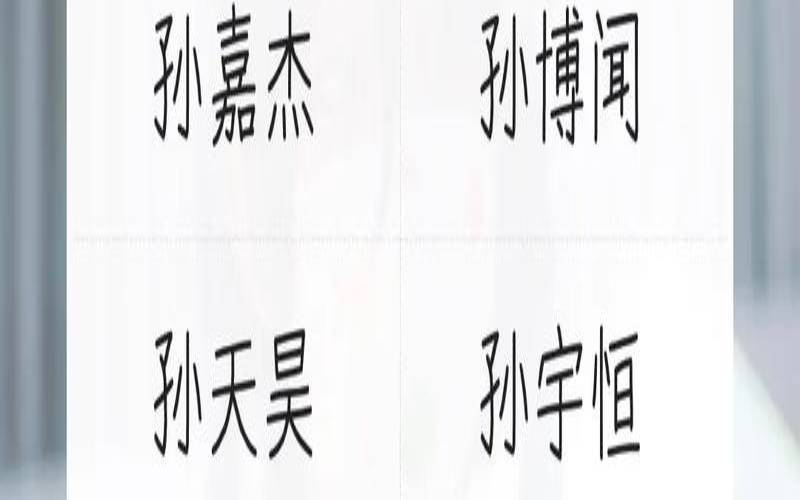 孙姓男孩名字大全取名（新生儿男宝宝名字大全）