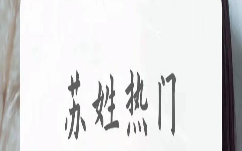 北宋姓苏的名人（苏姓最厉害的10个人）