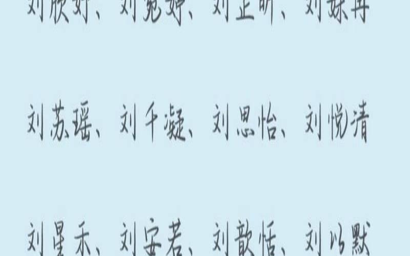虎年刘姓宝宝名字（新生儿男宝宝名字）
