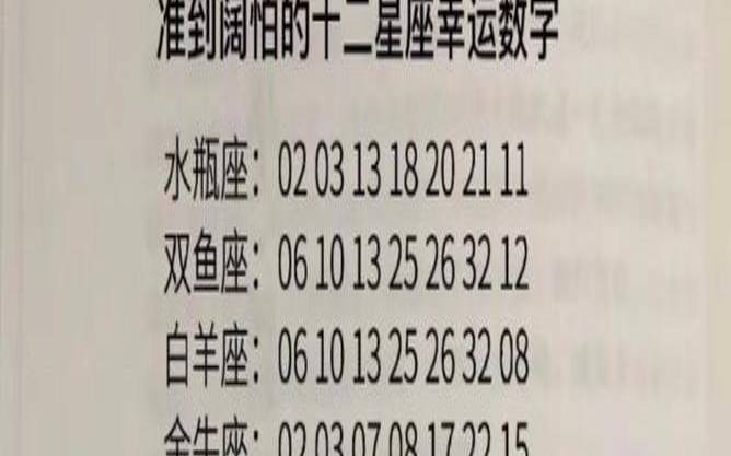 星座幸运数字和颜色唐绮阳（幸运数字的测算方法）
