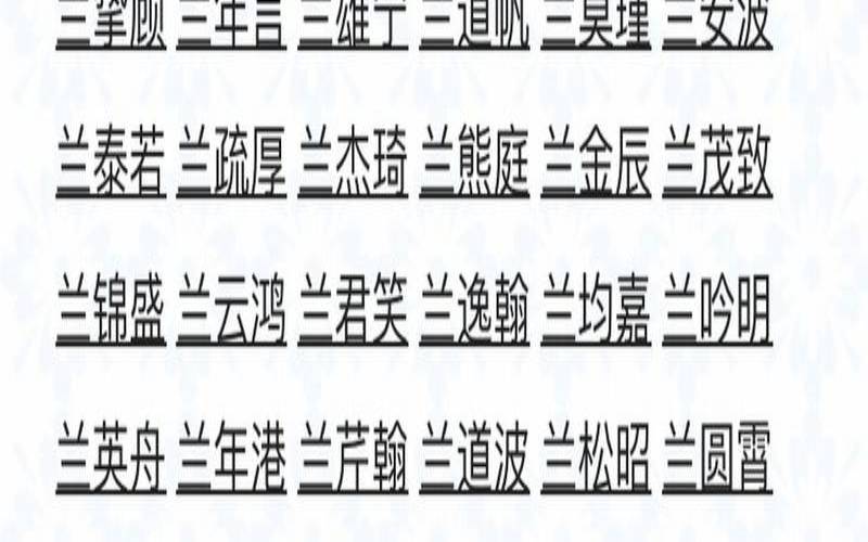 姓兰女孩有寓意的名字大全（兰姓诗意名字）