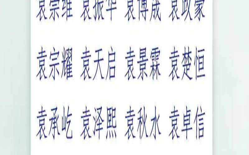 袁姓男宝宝名字大全（袁姓好听稀少的名字）