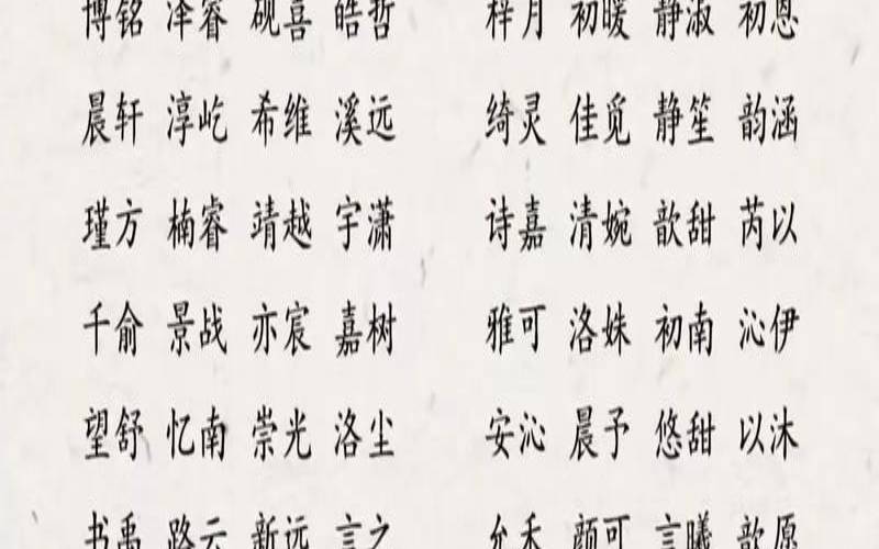 2020诗经有典故的女孩名字（诗经中有典故的女孩名字）