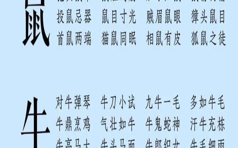 盘点有关十二生肖的成语（关于十二生肖的成语）