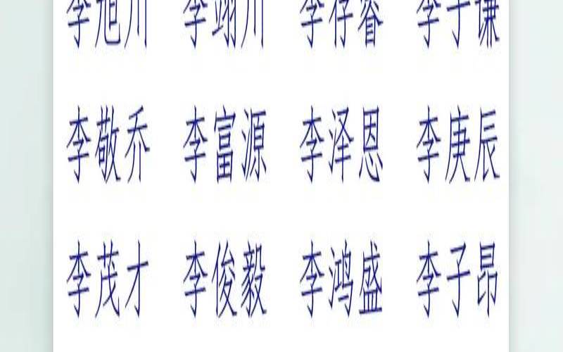 李姓女宝宝名字带解释（给孙子起名字最佳的字）