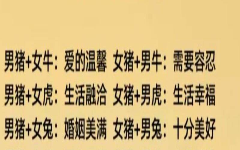 属猪人和什么生肖最配（属猪女不能配什么属相）