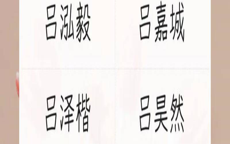 2020年姓吕的女孩名字（2021吕姓女孩名字精选大全）