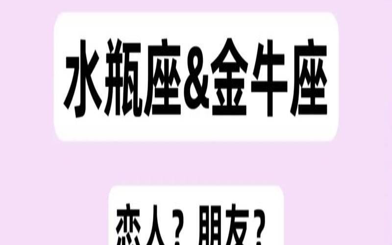 水瓶女金牛男配对比重（金牛男水瓶女才是绝配）