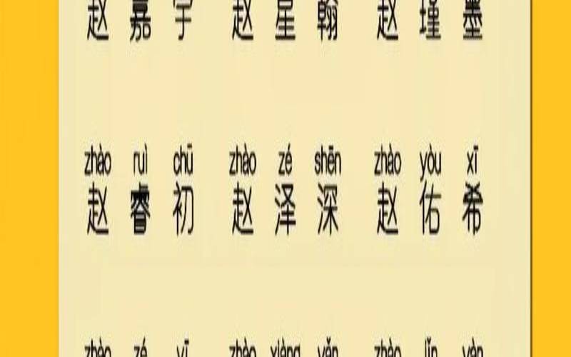 申屠姓氏男孩取名（姓赵的男宝宝取什么名字好）