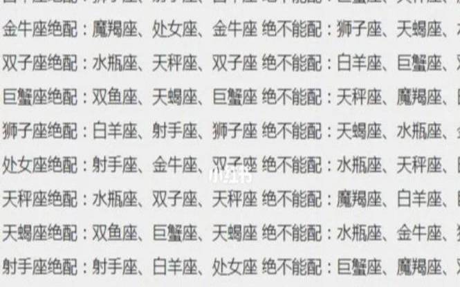 十二星座狮子座配对表（狮子座和12星座的配对表）