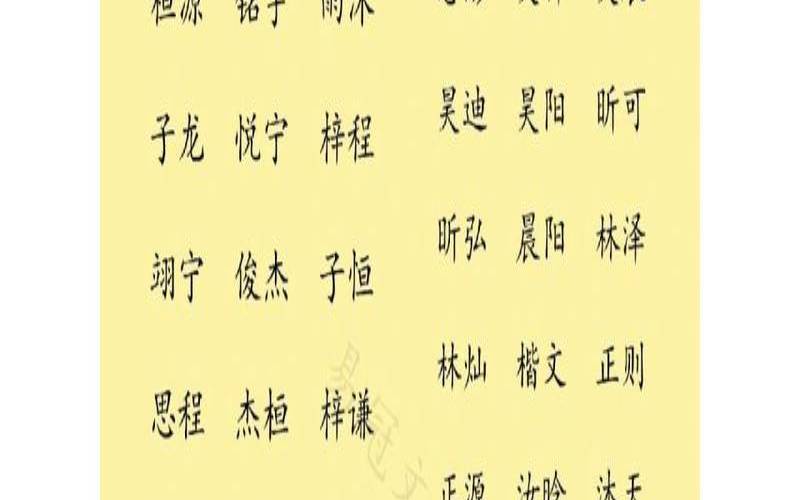 带宇字的男孩名字大全2019（宇字组合男孩子名字）