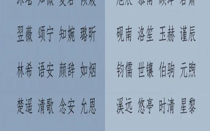 2020年11月14日女孩名字（最新男孩名字大全）