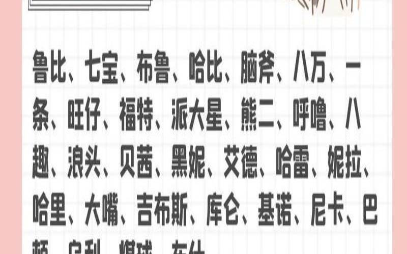 给狗取什么名字好一点（300个吉祥公司名字大全）
