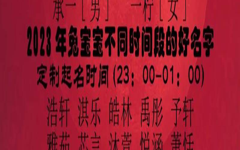 2023年的小年是几月几号（2023年出生的宝宝取名）