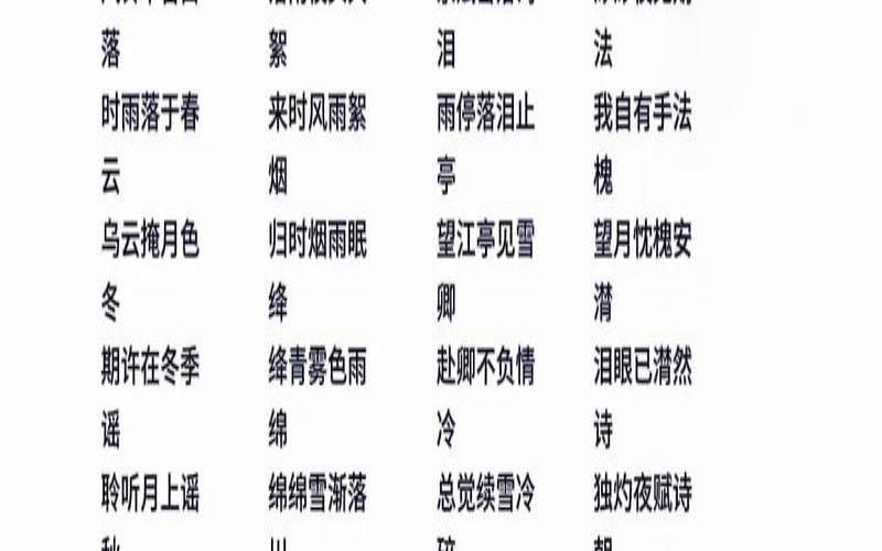 好听少见的男生单字ID,高冷又好听的单字
