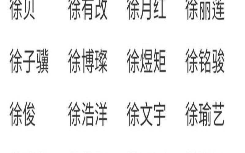 给姓徐的女宝宝起名字,姓徐男孩名字简单好听