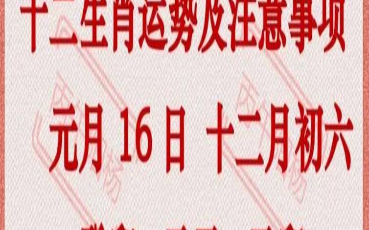 2018年6月属什么（2019年十二生肖运势）