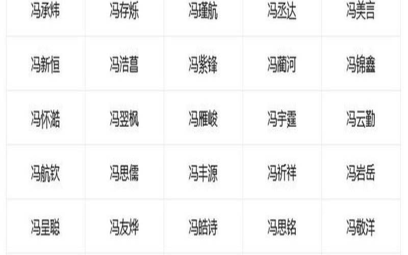 牛年冯姓男孩名字寓意好,男宝宝取名字 牛年冯姓男孩名字寓意好,男宝宝取名字