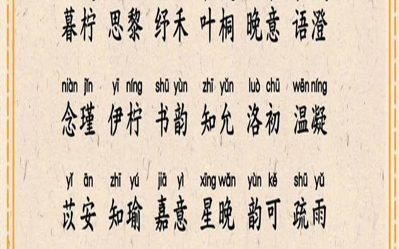 容字用在名字里好不好,兔宝宝取名字最佳字