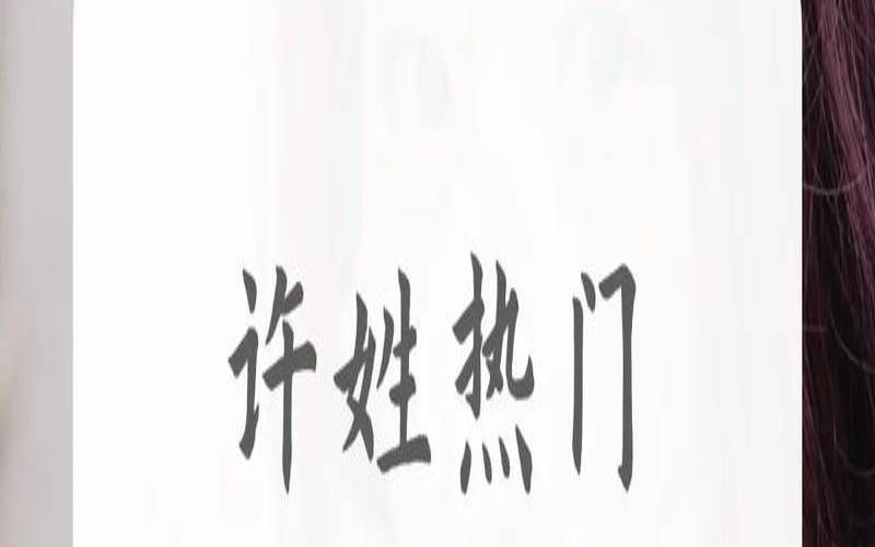 2022年许姓出生宝宝取名（许姓取名寓意好的）
